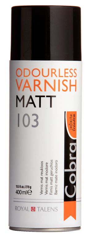 ΒΕΡΝΙΚΙ ΑΟΣΜΟ MATT 400ml ΣΕ ΣΠΡΕΪ ΓΙΑ ΛΑΔΙ COBRA WATER MIXABLE