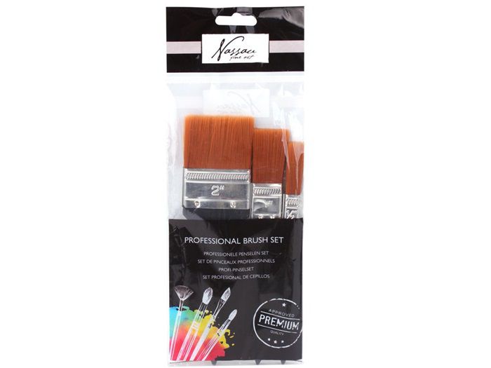 ΠΙΝΕΛΑ ΠΛΑΚΕ 3TEM - SPALTERSET PROFESSIONAL BRUSHES