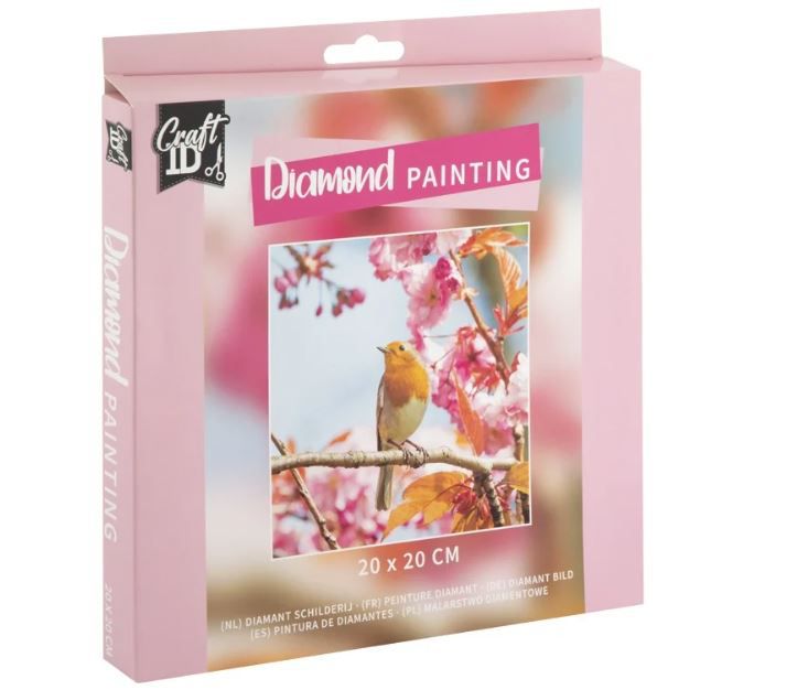 DIAMOND PAINTING BIRD 20X20CM