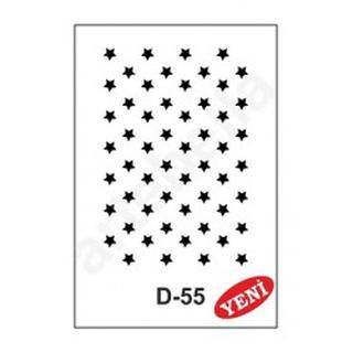 ΣΤΕΝΣΙΛ 20Χ30 D-55 ARTEBELLA ΑΣΤΕΡΑΚΙΑ
