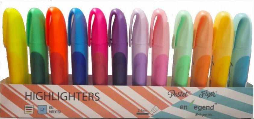 ΜΑΡΚΑΔΟΡΟΙ ΥΠΟΓΡΑΜΜΙΣΗΣ 12ΧΡΩΜ 6 NEON-6 PASTEL
