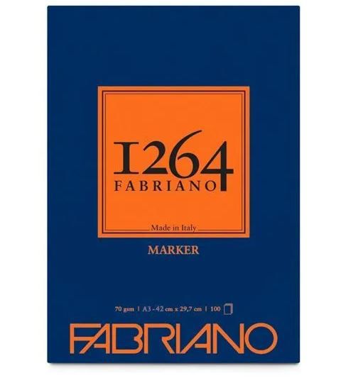 ΜΠΛΟΚ ΔΕΜΕΝΟ Α3 F-1264 70GR MARKER 100Φ FABRIANO