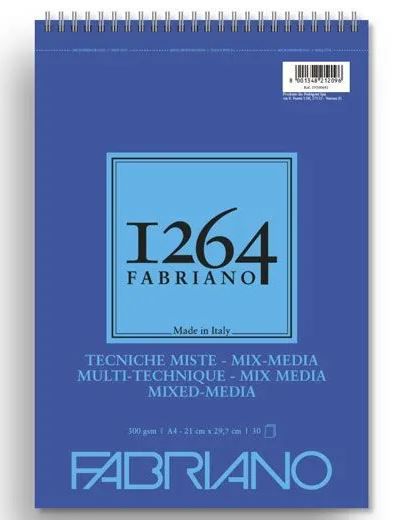 ΜΠΛΟΚ ΣΠΙΡΑΛ A4 F-1264 300GR MIX MEDIA 30Φ FABRIANO