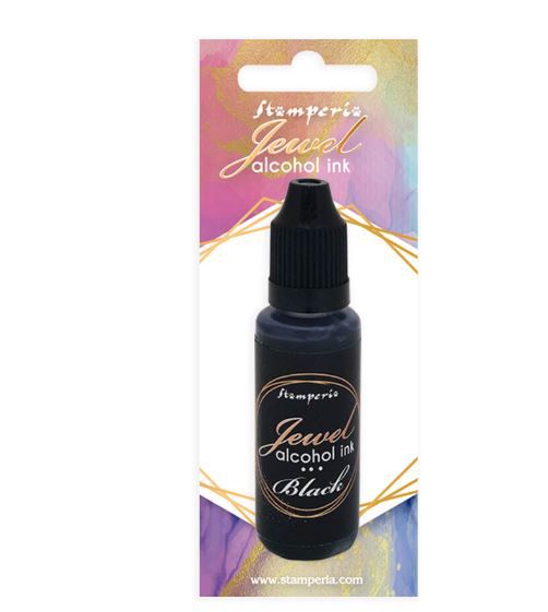 ΜΕΛΑΝΙ ΑΛΚΟΟΛΗΣ STAMPERIA 18ML BLACK JEWEL ALCOHOL INKS