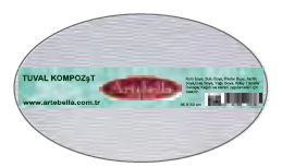 ΚΑΡΤΟΛΙΝΟ ΟΒΑΛ 33Χ48CM KTET3348 ARTEBELLA