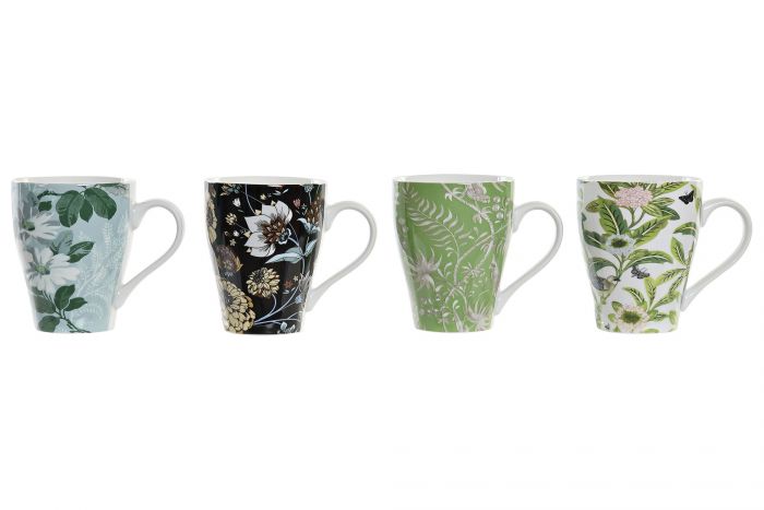 ΚΟΥΠΑ ΠΟΡΣΕΛΑΝΗ 12,5X8,6X11 320ML FLOWERS 4ΣΧΕΔΙΑ
