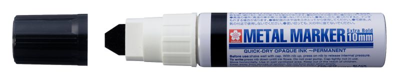 ΜΑΡΚΑΔΟΡΟΣ ΑΝΕΞΙΤΗΛΟΣ ΜΕΤΑΛΛΙΚΟΣ BROAD 10MM BLACK SAKURA