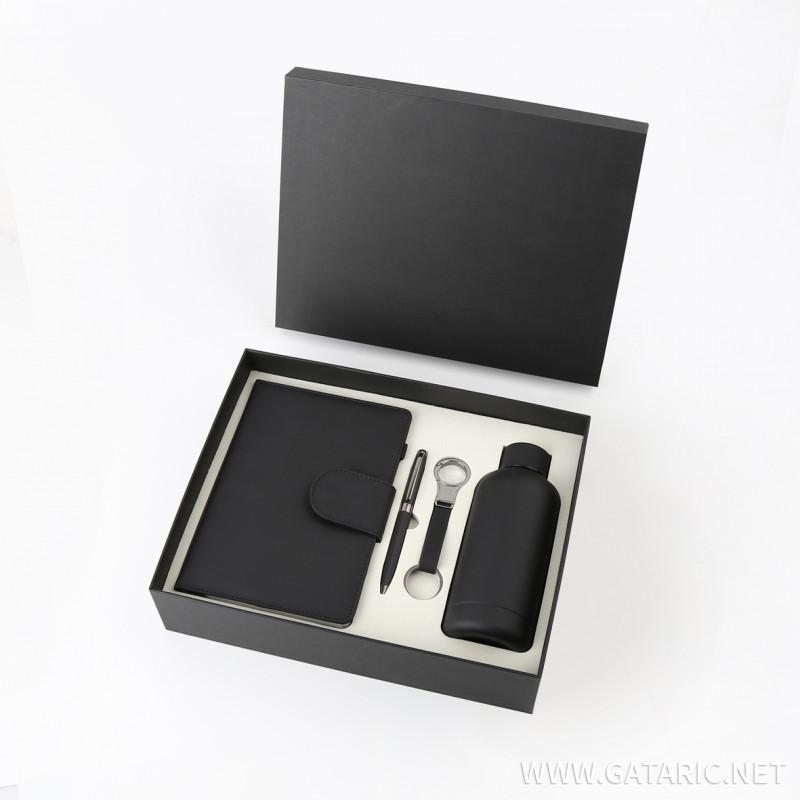 ΣΕΤ ΣΤΥΛΟ ΔΩΡΟΥ ΜΑΤ ΣΕ ΘΗΚΗ ΜΑΥΡΟ ΜΕ ΣΗΜΕΙΩΜΑΤΑΡΙΟ ΜΠΡΕΛΟΚ ΘΕΡΜΟ 350ML