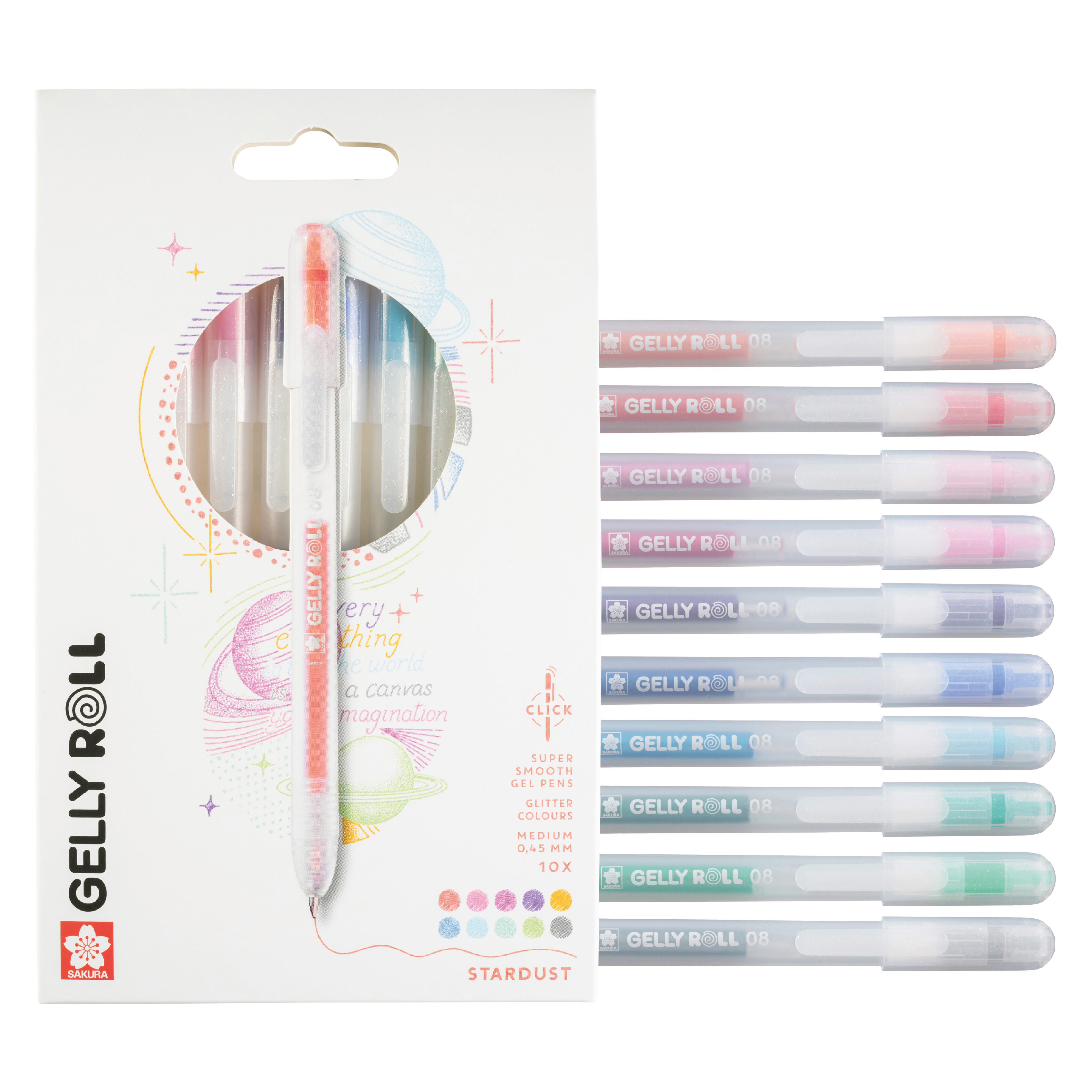 GELLY ROLL RETR. STARDUST SET 10