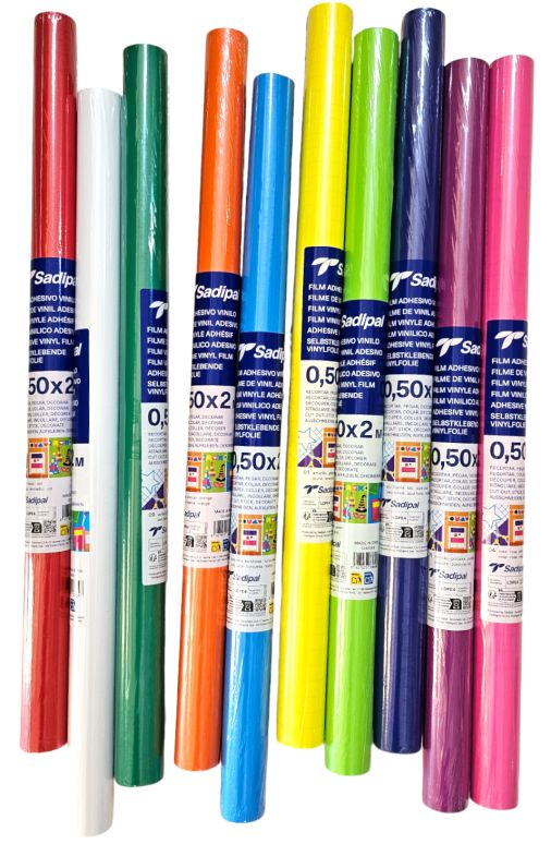 ΑΥΤΟΚΟΛΛΗΤΟ ΡΟΛΟ ΠΛΑΣΤΙΚΟ 0.50x2m 70micron VINYL σε ΧΡΩΜΑΤΑ (ΣΥΣΚ-24ΤΕΜ)